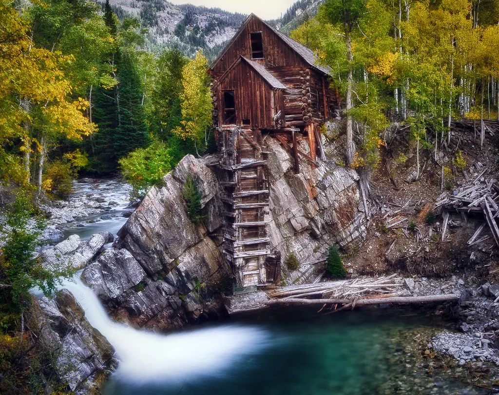 Crystal Mill at Fall — aspen