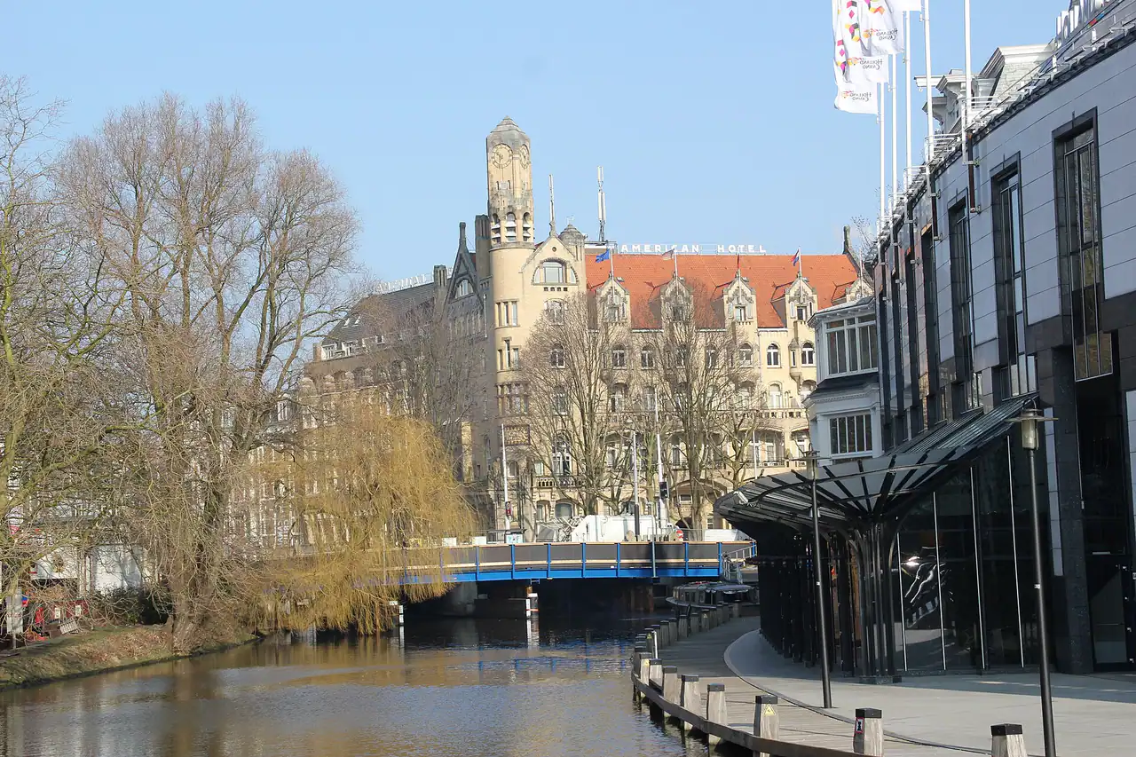 Houses and canals in Amsterdam