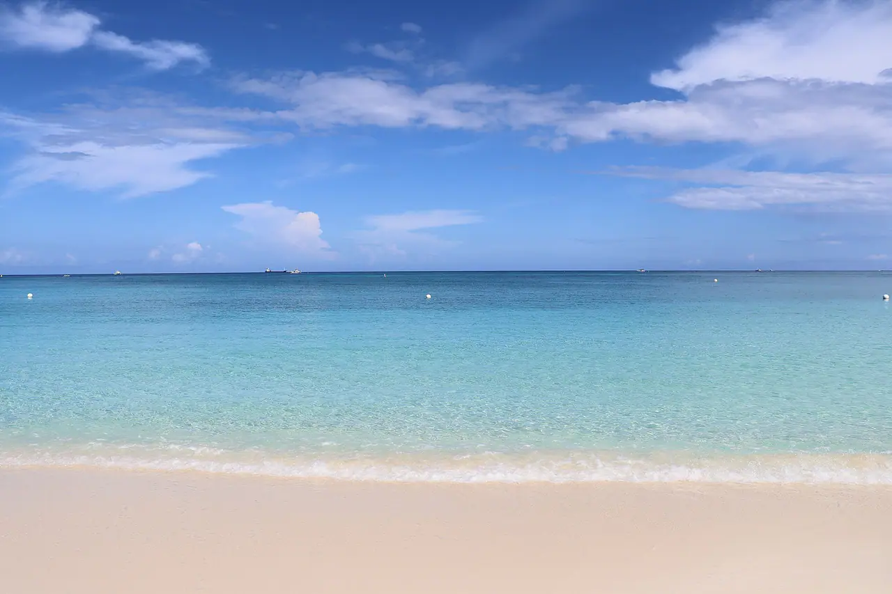 Seven Mile Beach Facing West — Grand Cayman