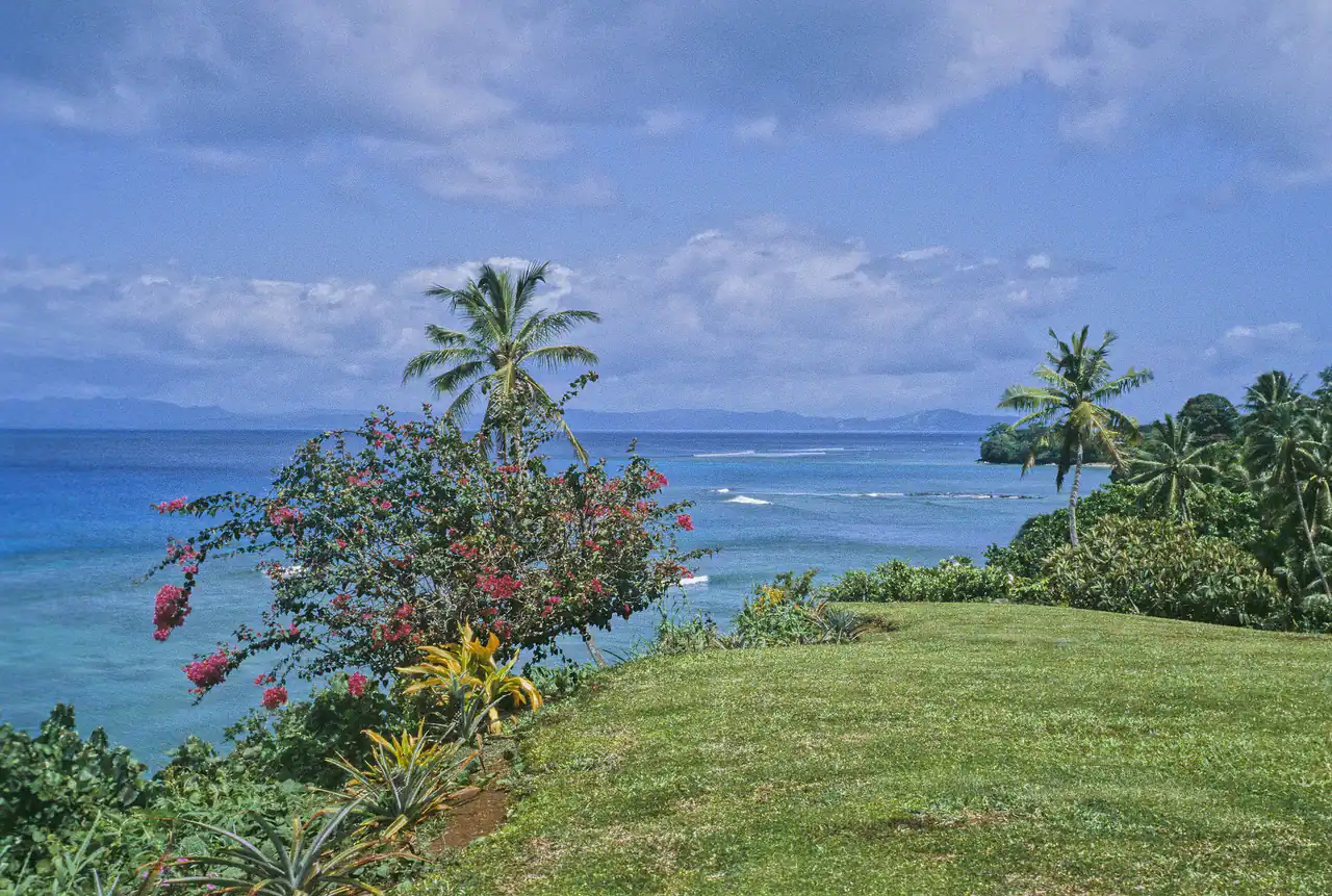 Taveuni, Fiji looking toward Matagi — Laucala Island