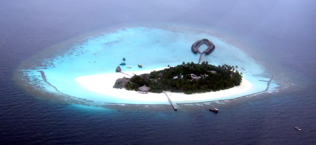 006 Angaga from above — maldives