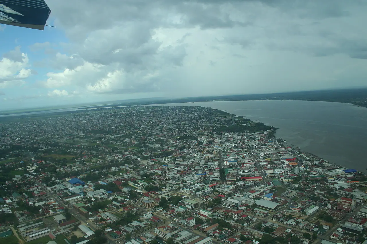 Paramaribo from the air