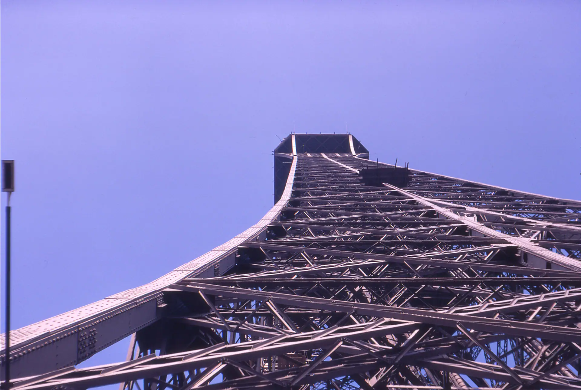 Paris Eiffel Tower second floor view upwards 19700400
