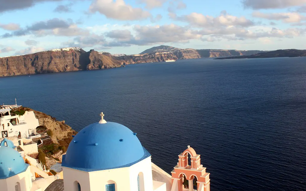 Iconic view of Santorini