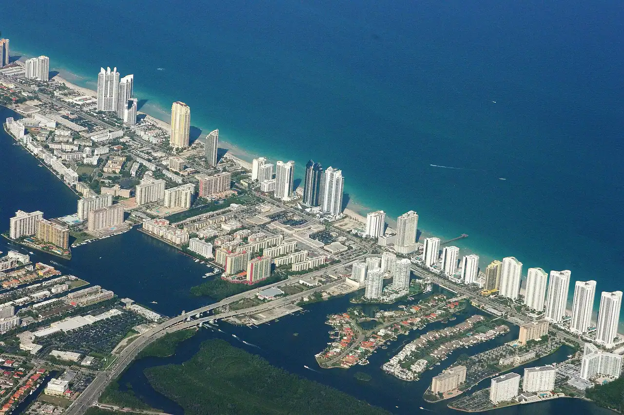 Sunny Isles Beach from above